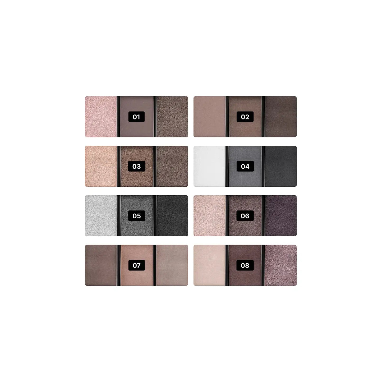 Компактні Тіні Trio Fusion Eyeshadows - Тіні для повік