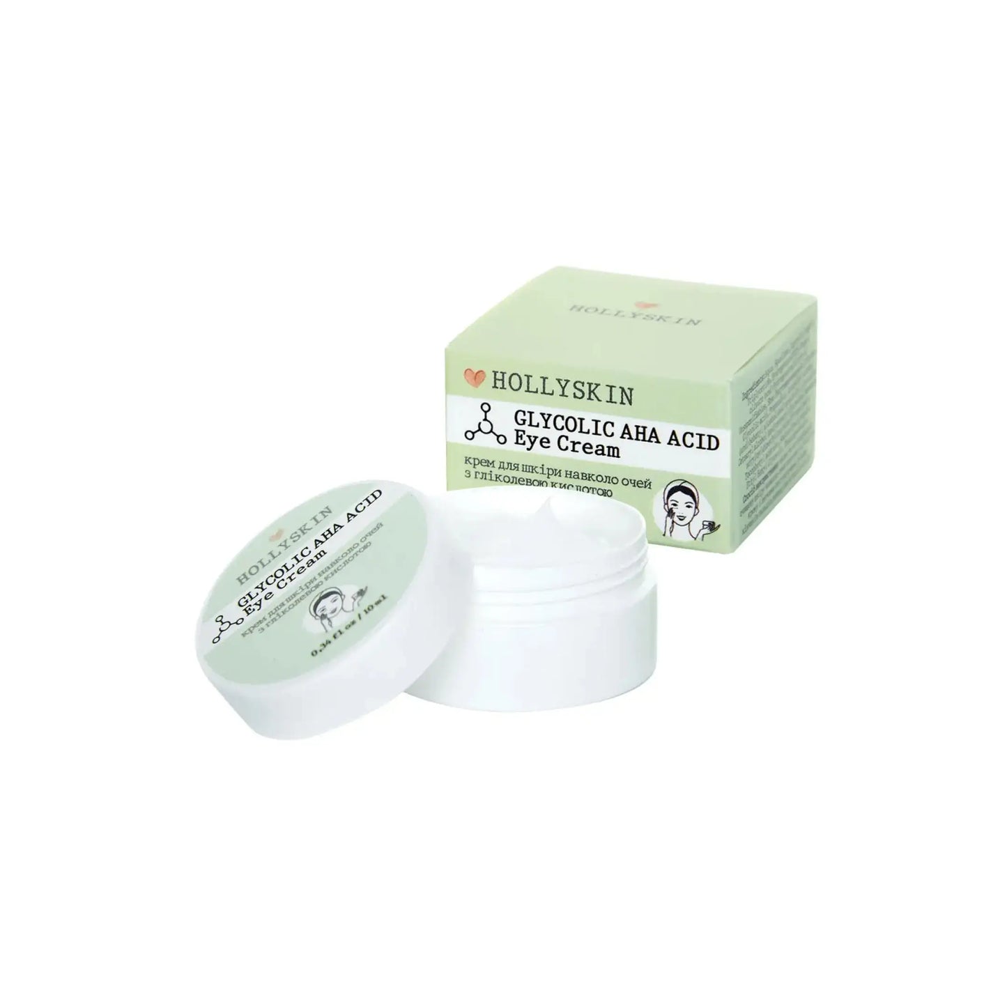 Крем для шкіри навколо очей з гліколевою кислотою Glycolic AHA Acid - Крем для шкіри навколо очей