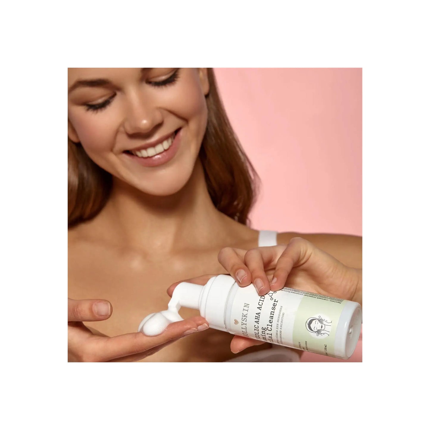 Очищувальна пінка для вмивання з гліколевою кислотою AHA Acid Foaming Facial Cleanser - Пінка для вмивання