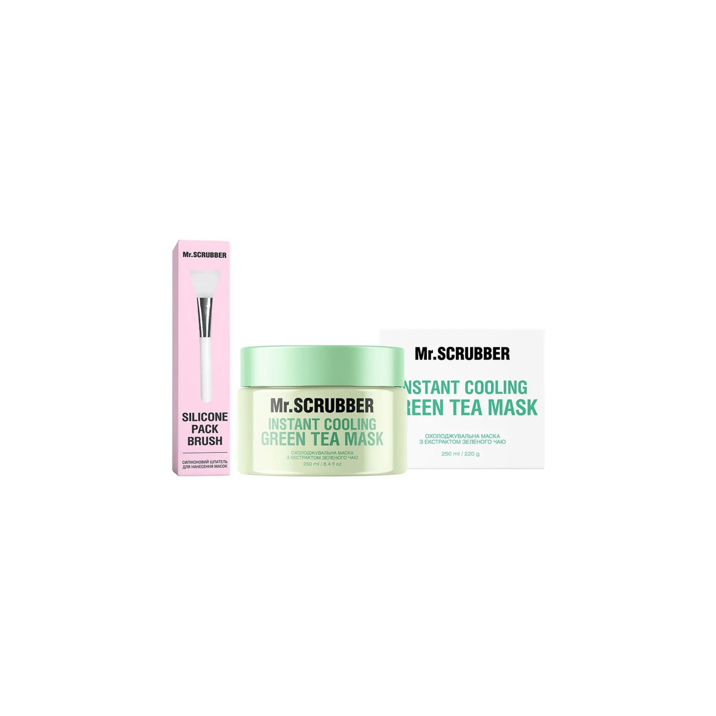 Охолоджувальна маска для обличчя з екстрактом зеленого чаю Instant Cooling Green Tea Mask - 250ml - Маска для обличчя