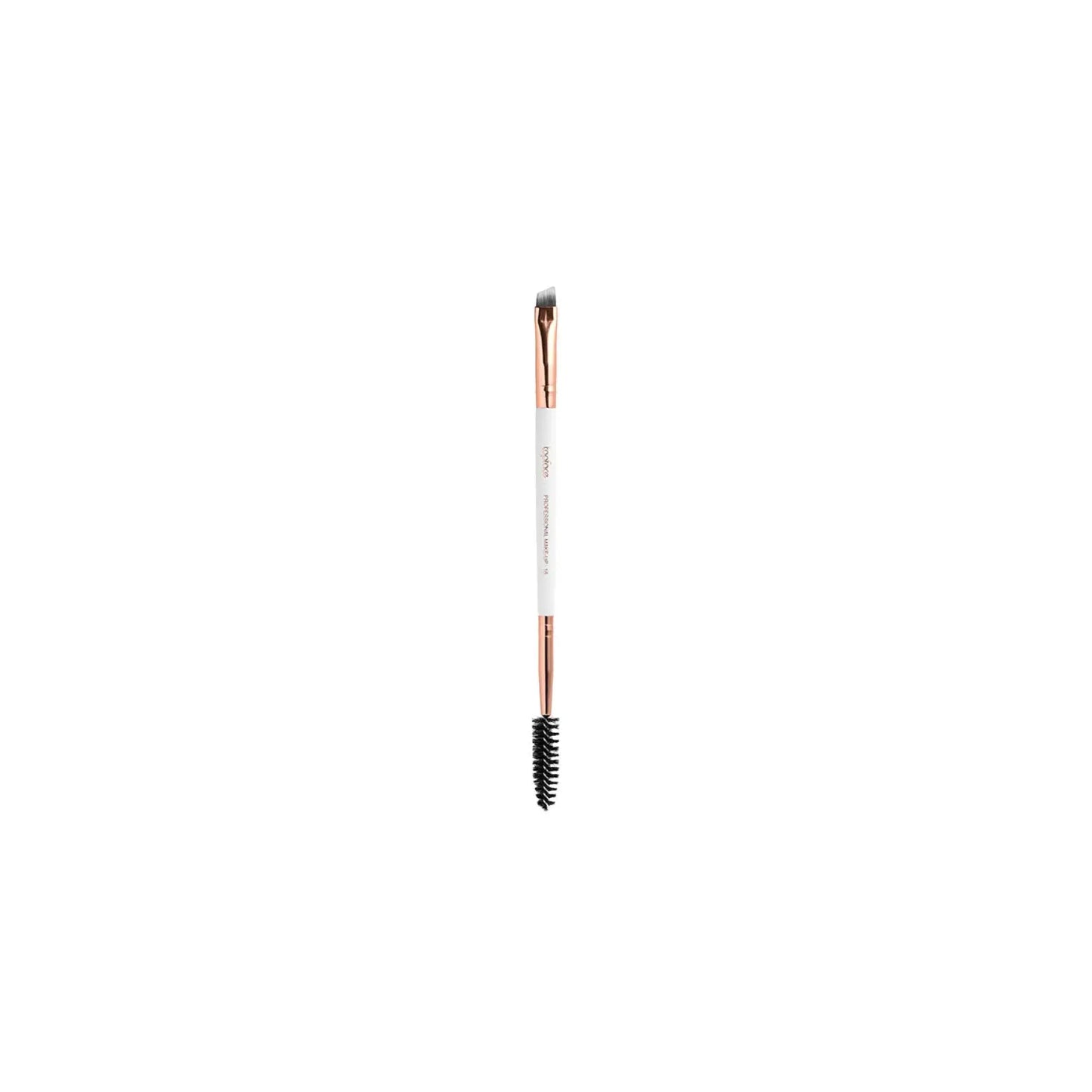 Пензлик двосторонній для брів Professional Make-UP - Пензлики для макіяжу