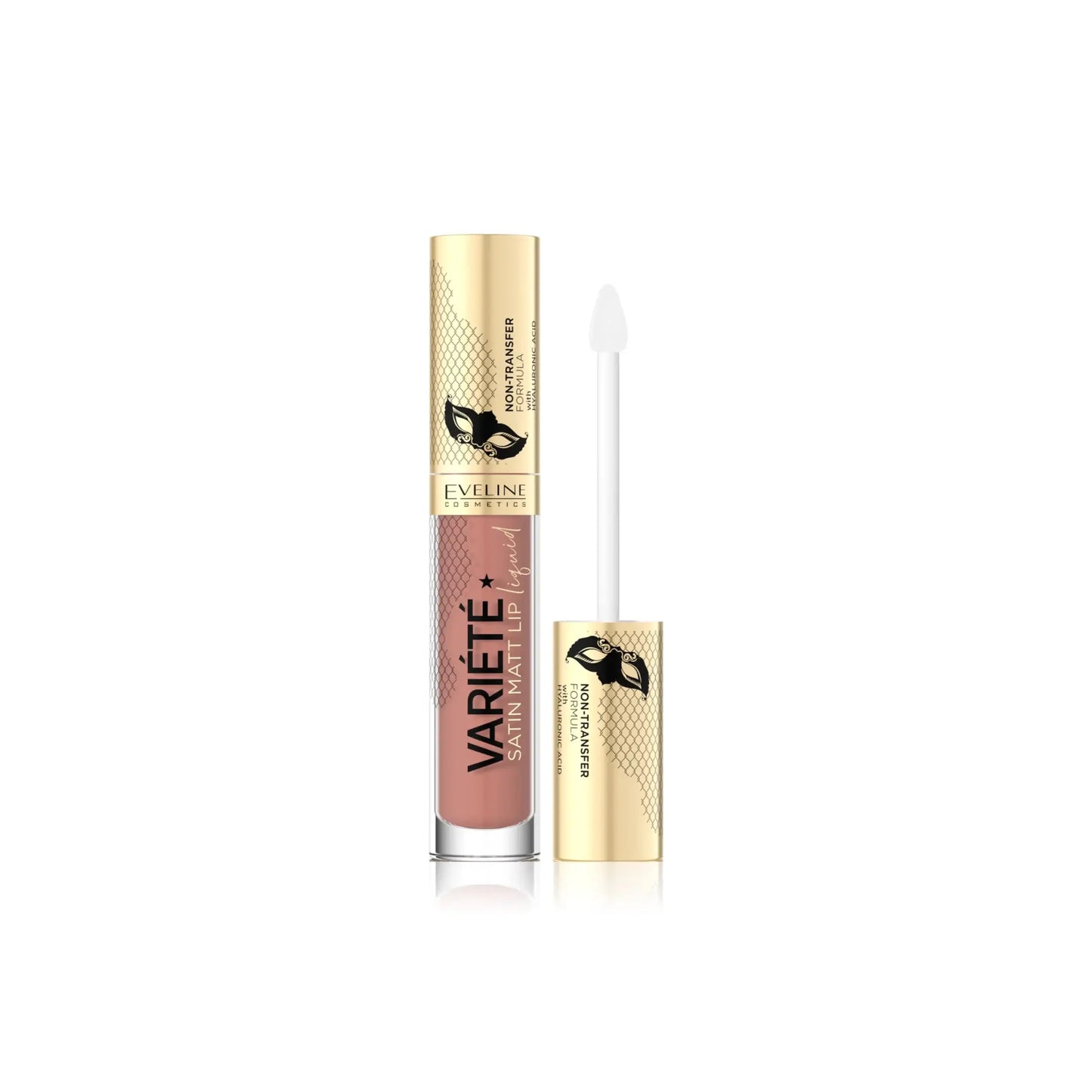 Рідка помада для губ Variete Satin Matt Lip Liquid Lipstick - №1 Caramel Cake - Рідка помада