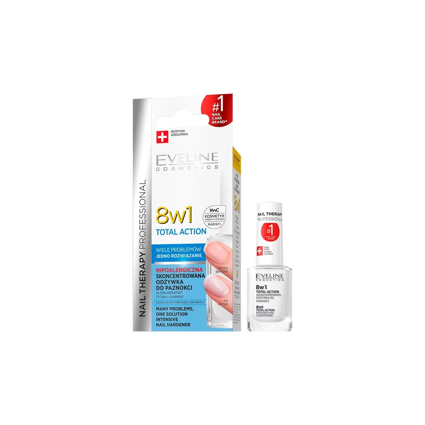 Засіб для відновлення нігтів 8 в 1 Nail Therapy Total Action Догляд за нігтями