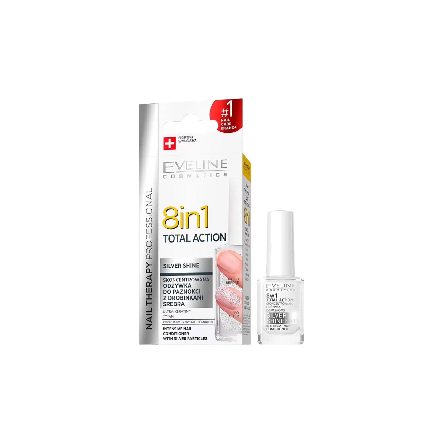 Засіб для відновлення нігтів 8 в 1 Silver Shine Nail Therapy - Догляд за нігтями