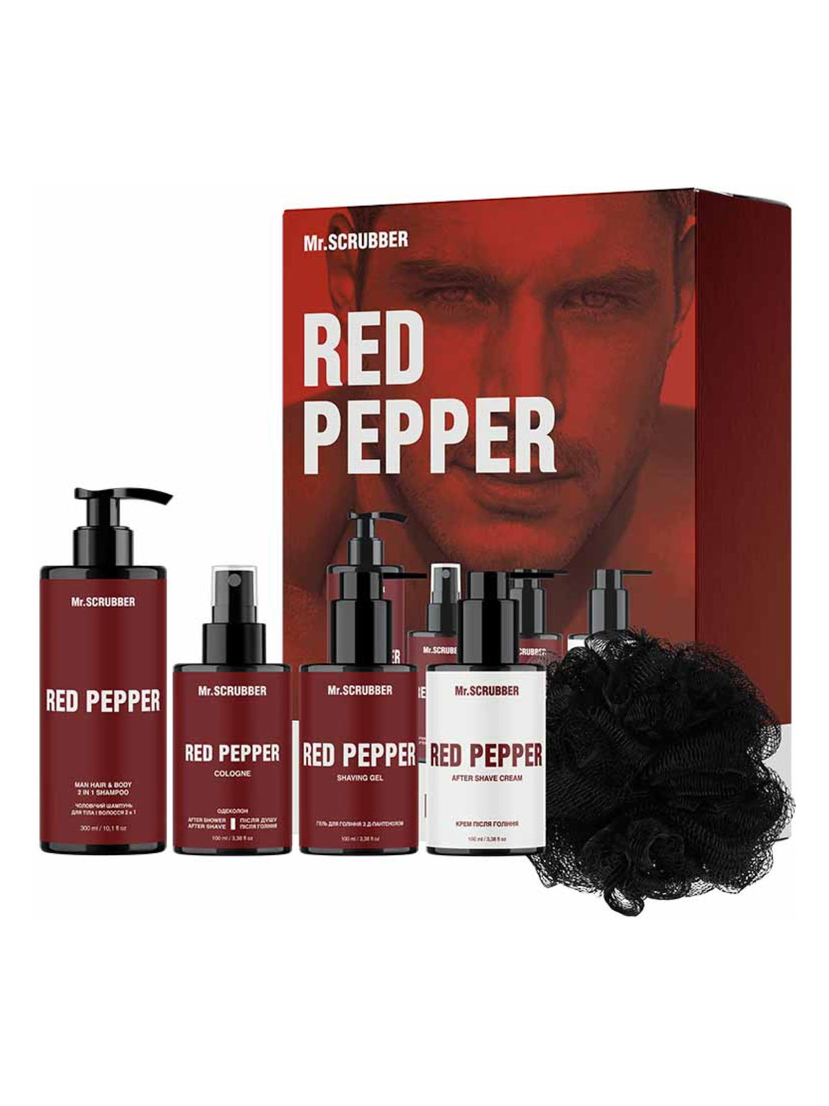 Парфумований набір косметики для чоловіків Red Pepper Perfumed Men’s Essentials Set