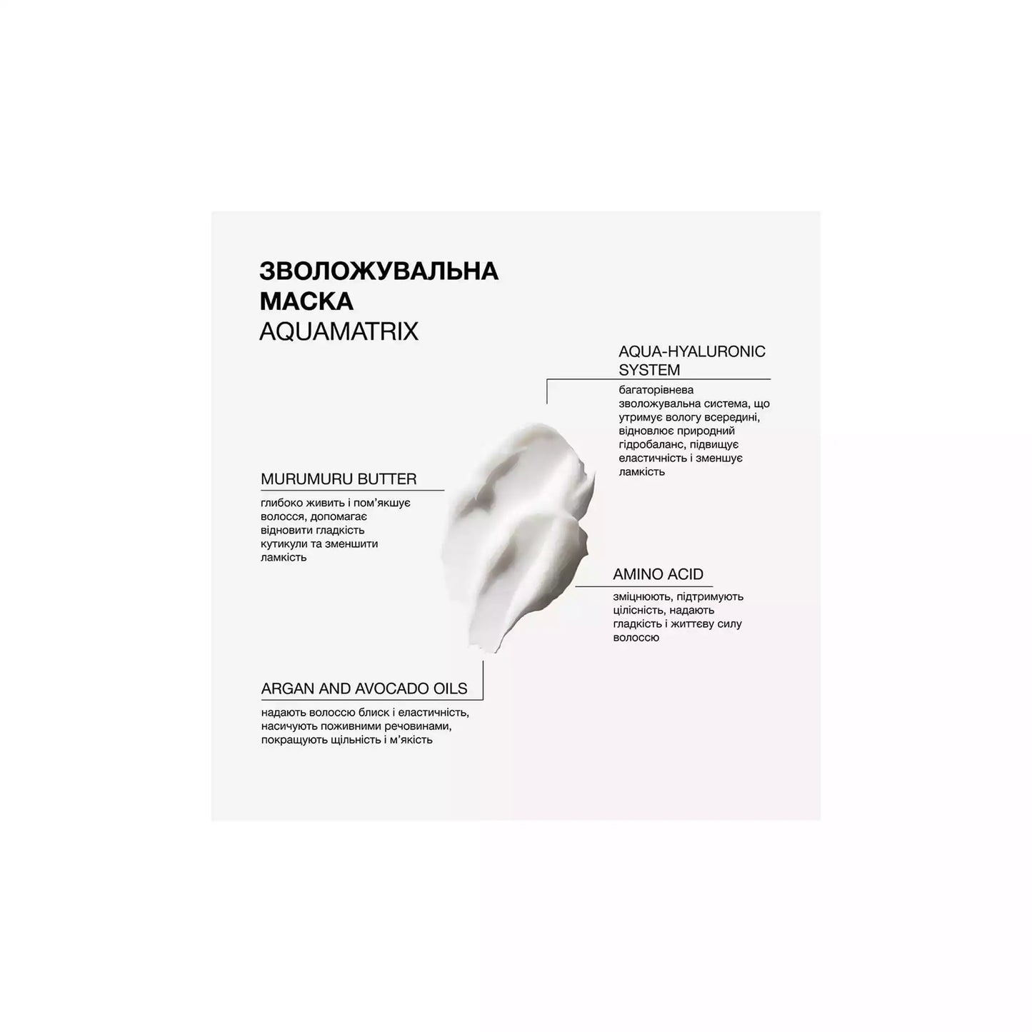 Зволожувальна маска для всіх типів волосся Aquamatrix