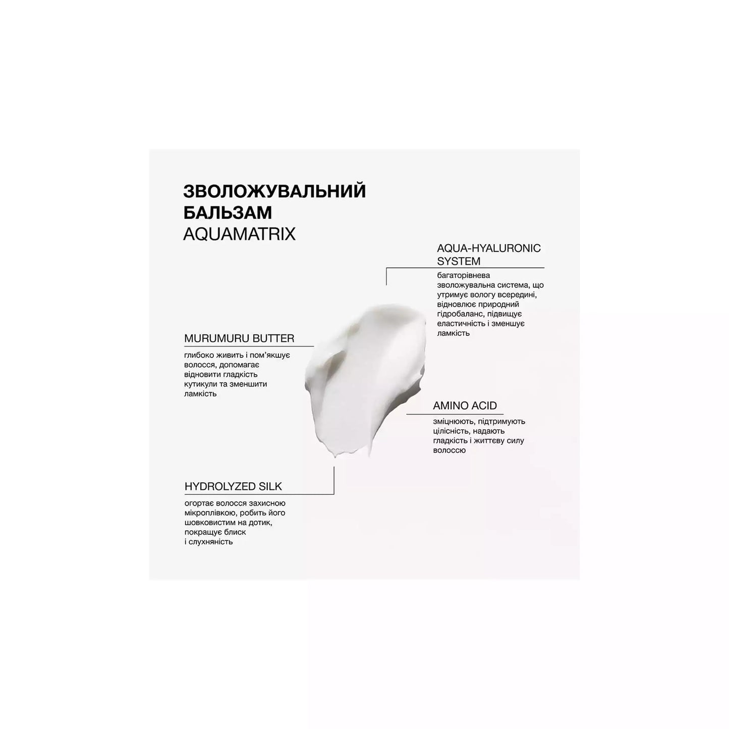 Зволожувальний бальзам для всіх типів волосся Aquamatrix