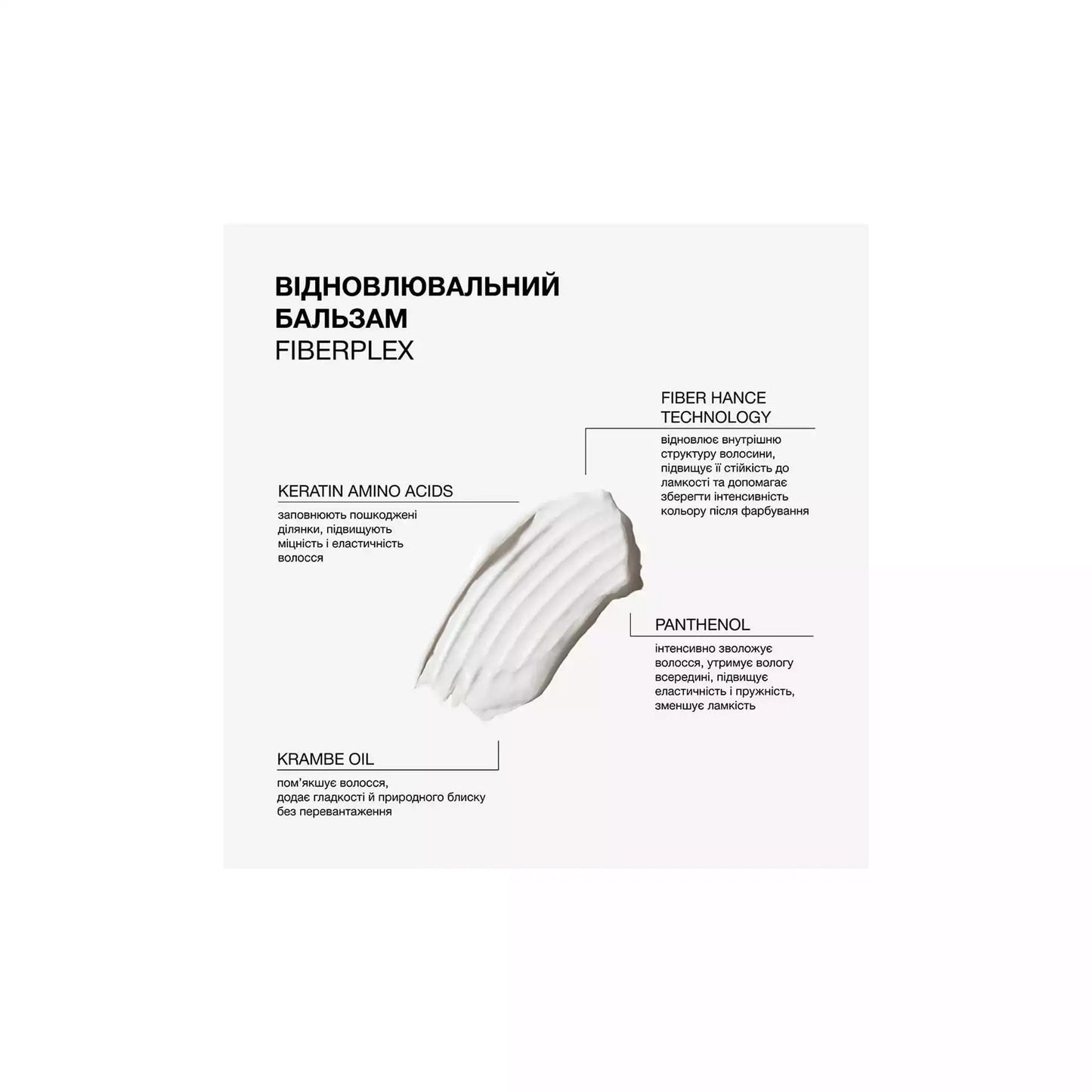 Відновлювальний бальзам для пошкодженого та фарбованого волосся Fiberplex