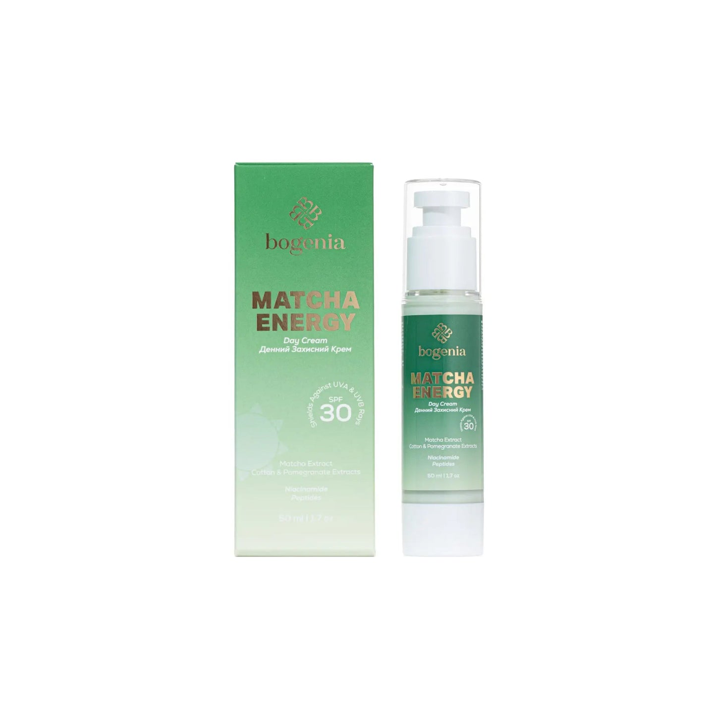 Денний крем з матчею Matcha Day Cream Fluid SPF 30