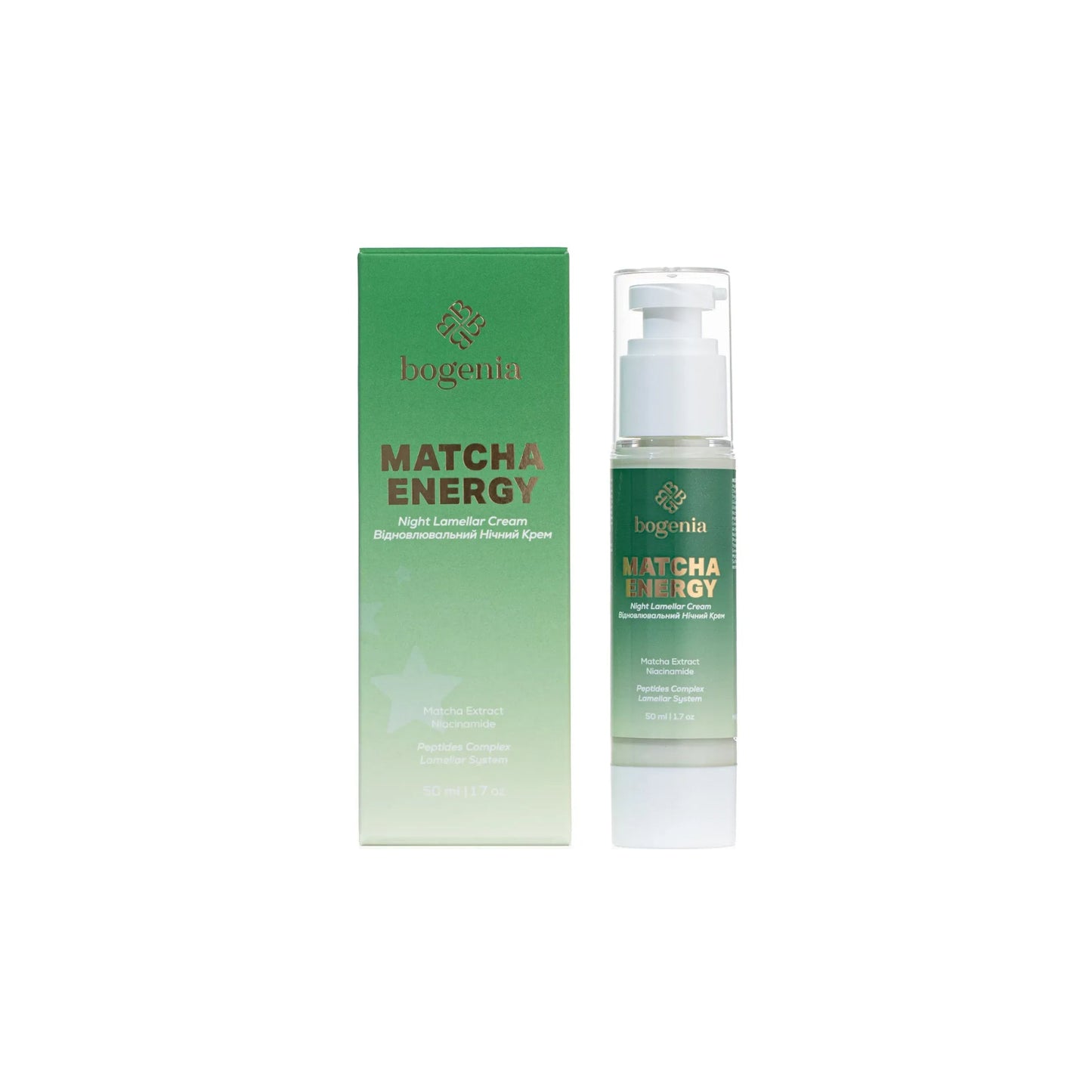 Нічний ламеллярний крем з матчею Matcha Lamellar Night Cream