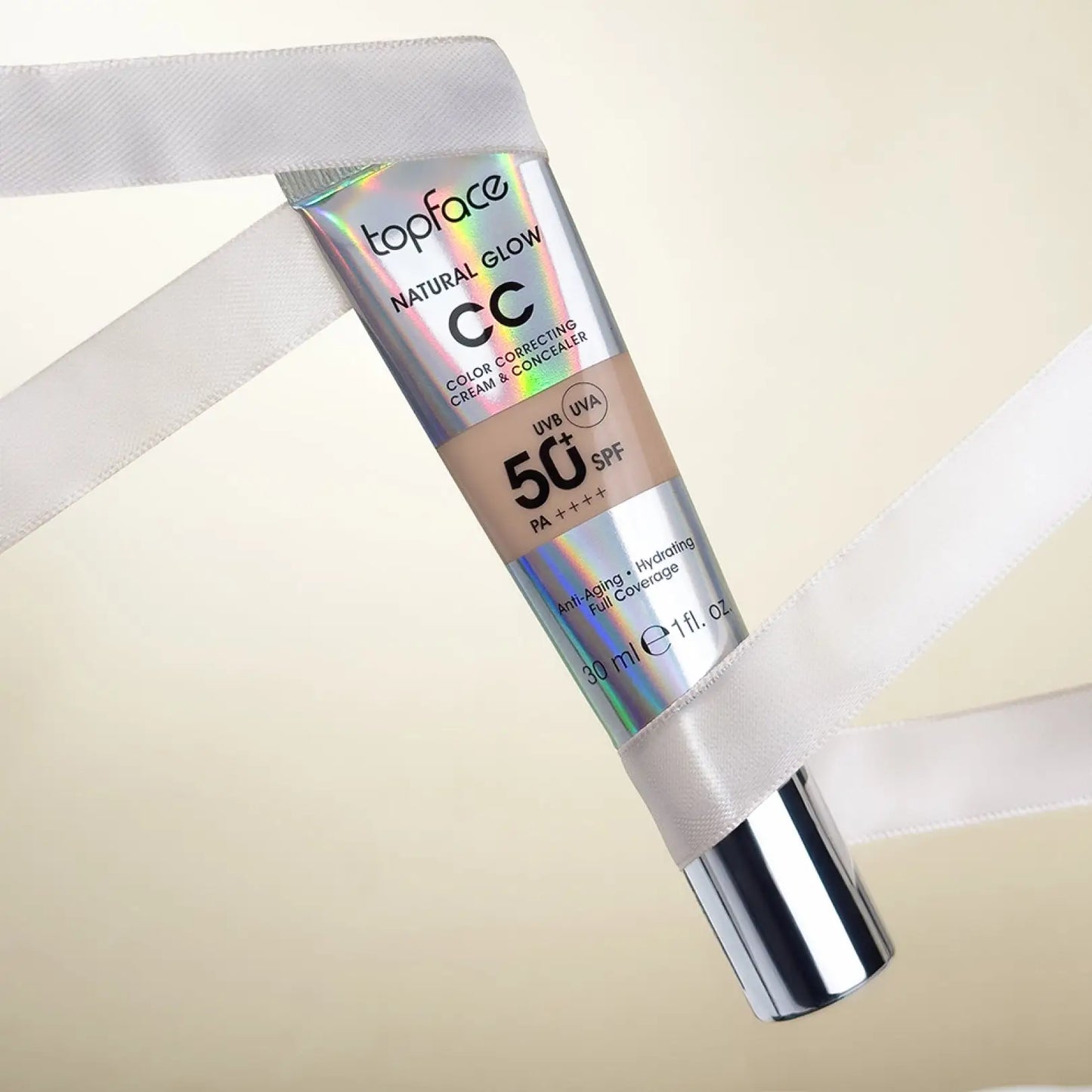 CC крем Natural Glow Cream & Concealer SPF 50 + Тональна основа