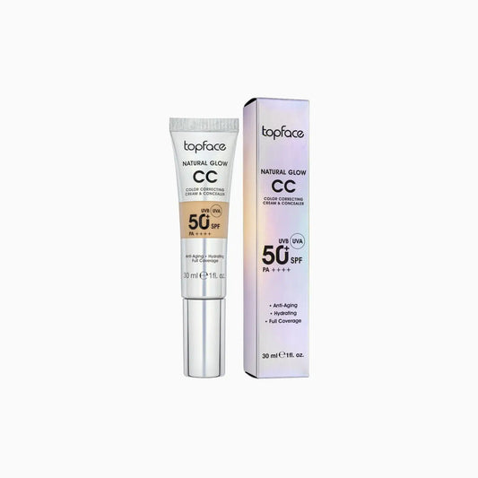 CC крем Natural Glow Cream & Concealer SPF 50 + Тональна основа
