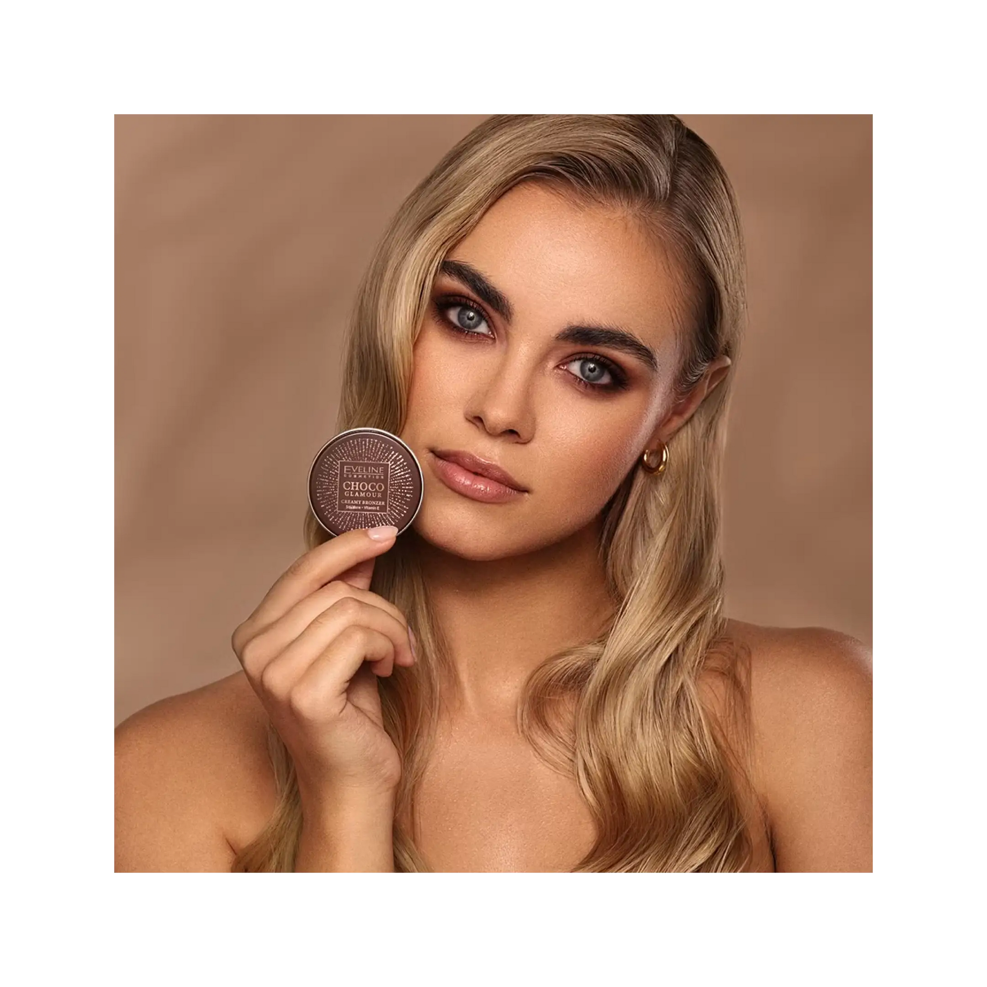 Крем-бронзер для обличчя Choco Glamour Creamy Bronzer - Бронзери та хайлайтери