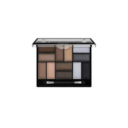 Набір тіней 12 відтінків Color Block Eye Shadow Palette Bless Beauty - №1 - Тіні для повік