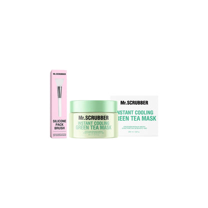 Охолоджувальна маска для обличчя з екстрактом зеленого чаю Instant Cooling Green Tea Mask - 250ml - Маска для обличчя