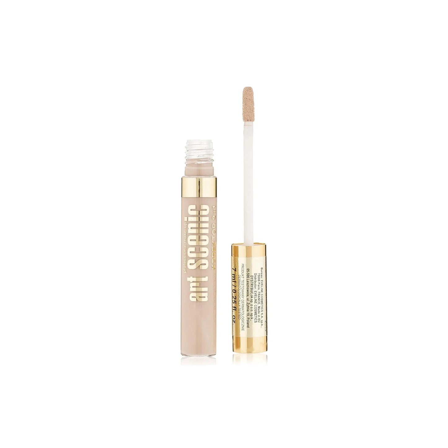 Рідкий коректор Art Scenic Professional Make-up Concealer 2 In 1 - №8 Porcelain - Консилер