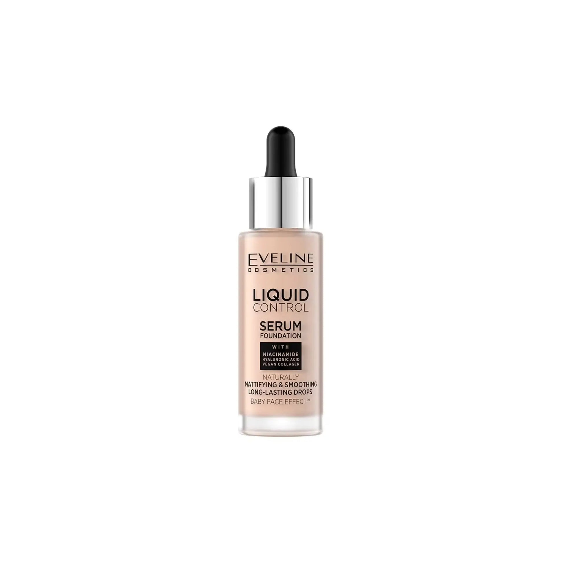Тональна основа з ніацинамідом Liquid Control HD №2 Soft Porcelain Тональна основа