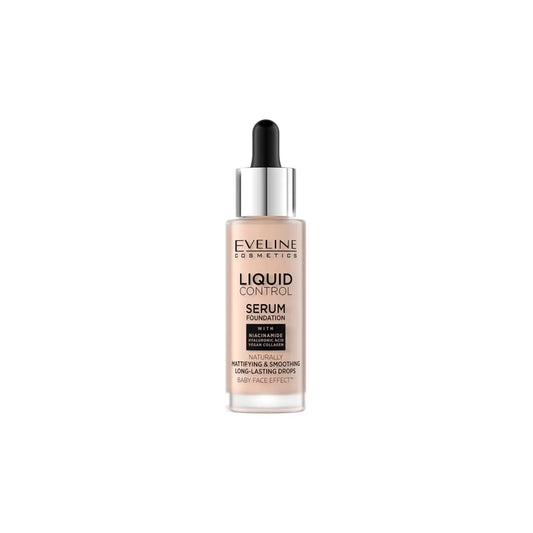 Тональна основа з ніацинамідом Liquid Control HD №2 Soft Porcelain Тональна основа