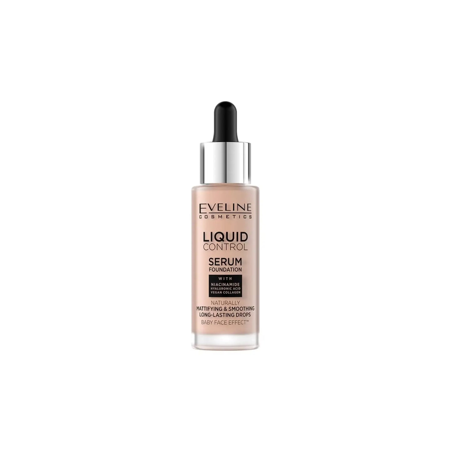 Тональна основа з ніацинамідом Liquid Control HD №3 Ivory Beige Тональна основа