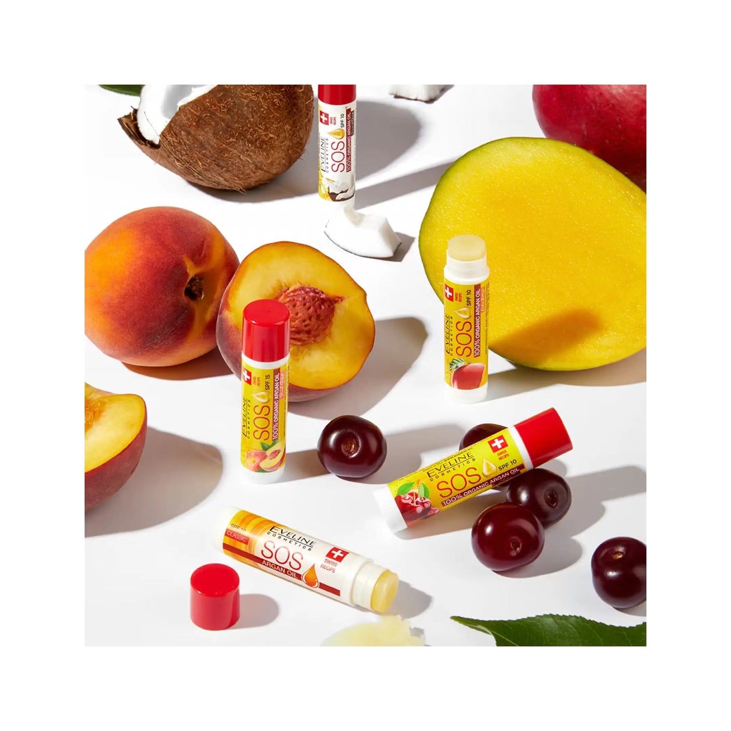 Відновлюючий бальзам для губ Argan Oil Sos ’Вишня’ - Бальзам для губ
