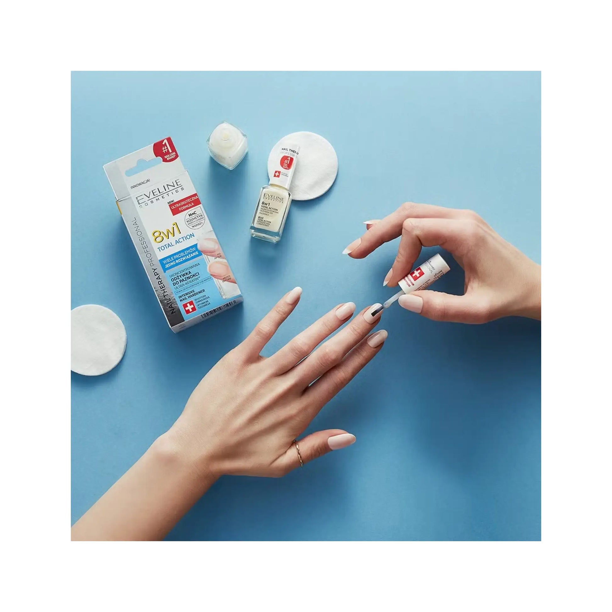 Засіб для відновлення нігтів 8 в 1 Nail Therapy Total Action Догляд за нігтями
